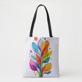 Bright Rainbow Tree Of Life Abstract Graphic Tygkasse