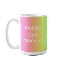 Bright Rainbow "Wishing You Rainbows" Mugg