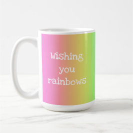 Bright Rainbow "Wishing You Rainbows" Mugg