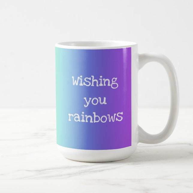 Bright Rainbow "Wishing You Rainbows" Mugg (Höger)