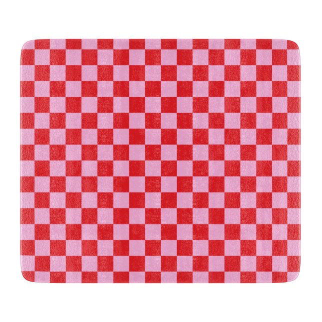 Bright Red and Light Pink Checkered (Framsidan)