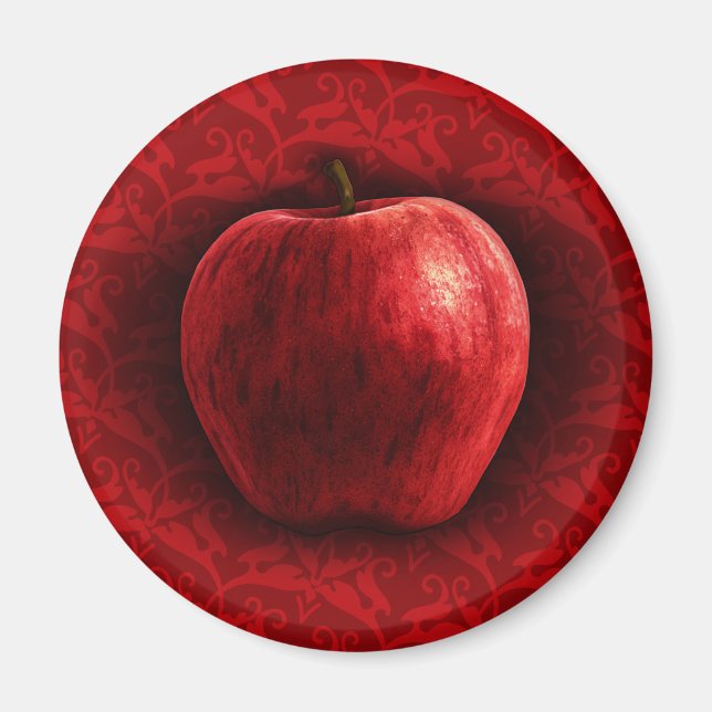 Bright Red Apple Magnet (Framsidan)