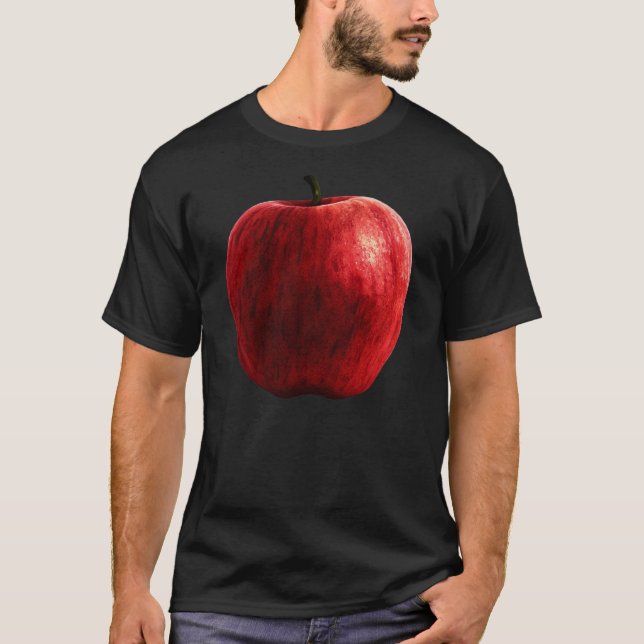 Bright Red Apple T-shirt (Framsida)