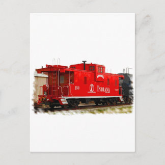 Bright Red Caboose Vykort
