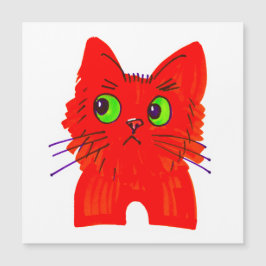 Bright Red Cat - Wide Eyed  med en Twist