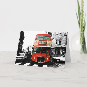 Bright Red Dubbla-decker Buss Kort