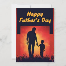 Bright Red Fars dag Card