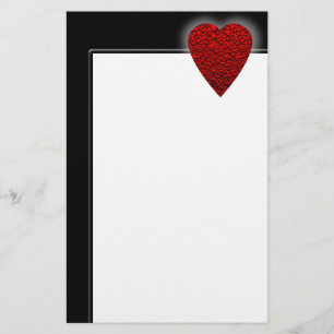 Bright Red Heart Bild. Brevpapper