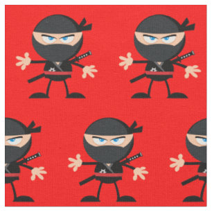 Bright Red med Ninjas Tyg