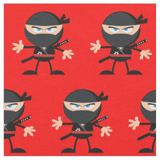 Bright Red med Ninjas Tyg