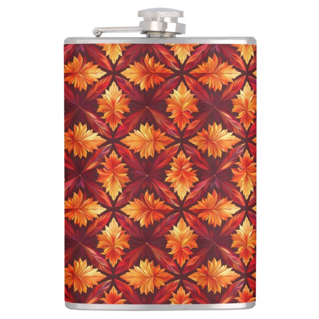 BRIGHT RED OCH ORANGE FALL HÖST LÖV FICKPLUNTA (Framsidan)