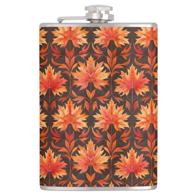 BRIGHT RED OCH ORANGE FALL HÖST LÖV FICKPLUNTA (Framsidan)