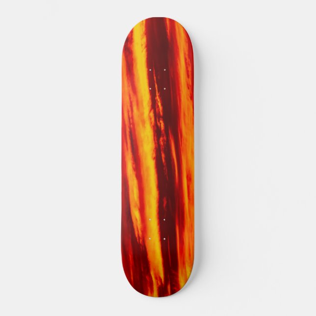 Bright Red Sunset Mini Skateboard Bräda 18,5 Cm (Framsida)