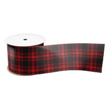 Bright Red Tartan Play Ribbon