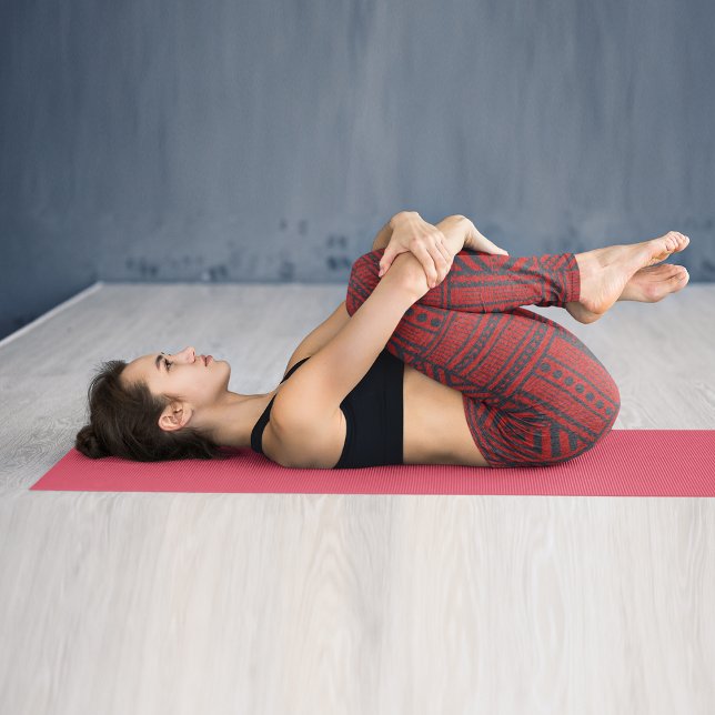 Bright Red Tribe Art Leggings (Skapare uppladdad)