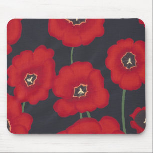 Bright Red Tulips on Black, Mus mattor Musmatta