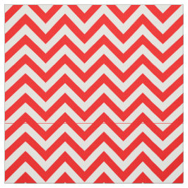 Bright Red, White LG Chevron ZigZag Mönster 12I Tyg