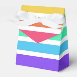 Bright regnbåge rand presentaskar