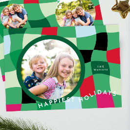 Bright Retro Play 4 Photo Happiest Julkort