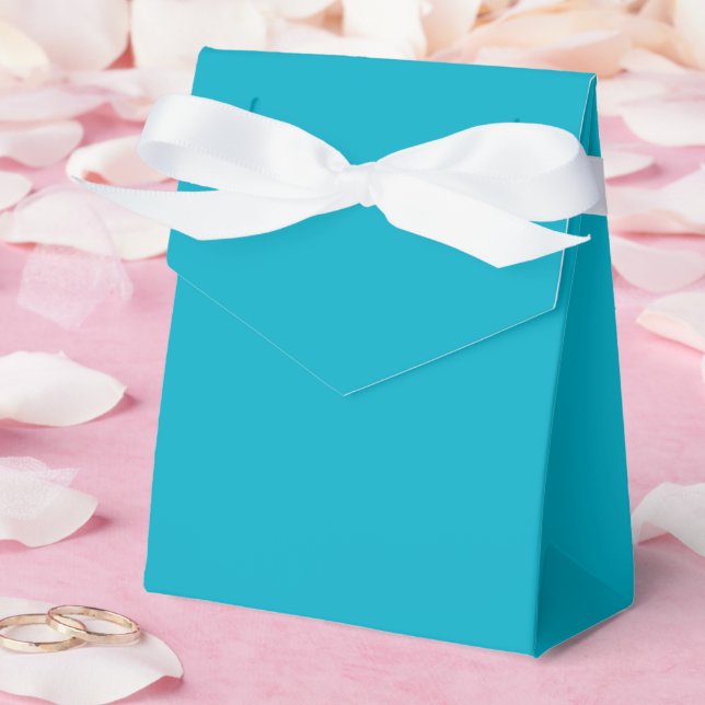 Bright Rich Sky Blue Favor Boxes Presentaskar (Bröllop)