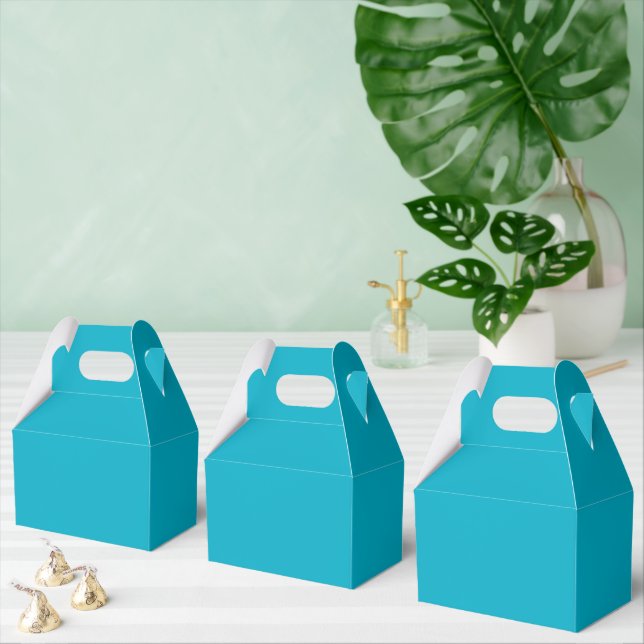 Bright Rich Sky Blue Favor Boxes Presentaskar (Multipel)