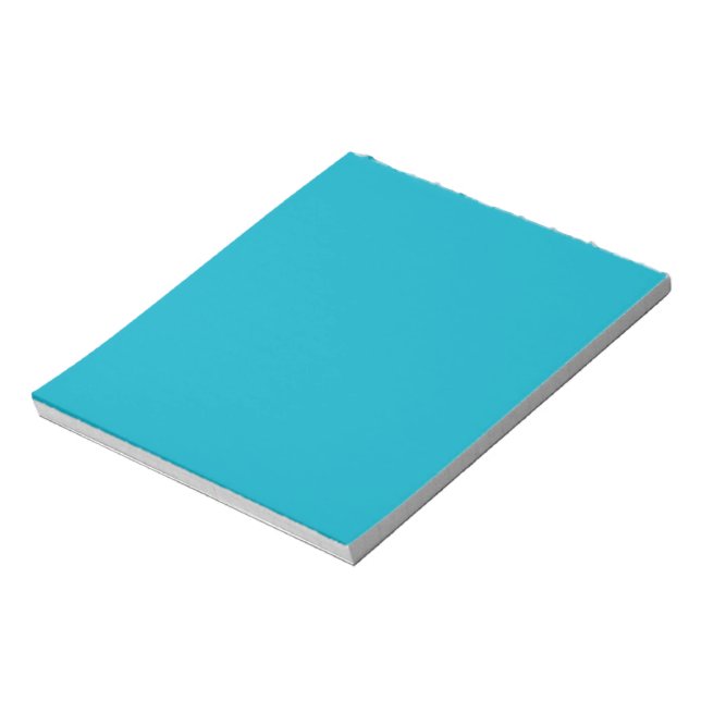 Bright Rich Sky Blue Notepad Anteckningsblock (Roterad)
