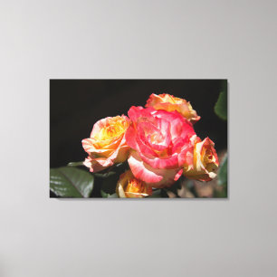 Bright Ro Bouquet Canvastryck