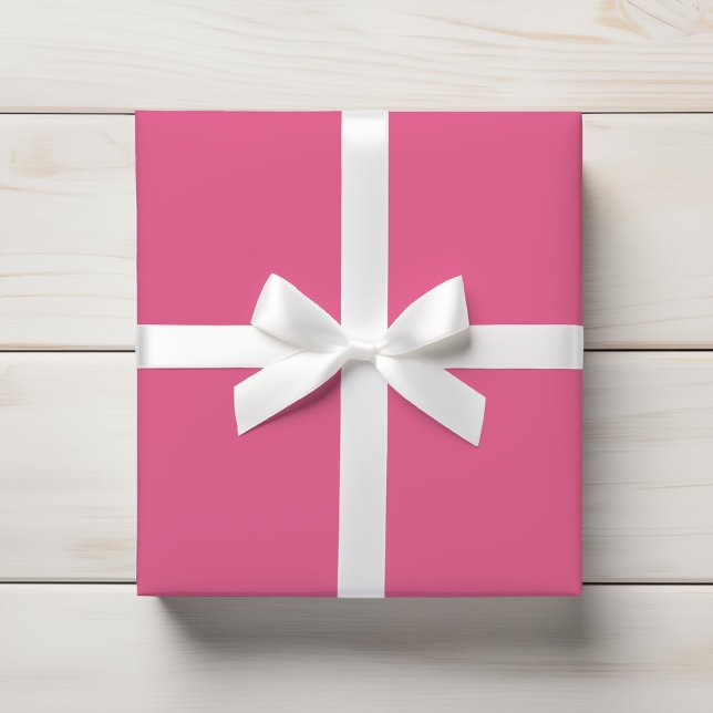 Bright Ro Medium Rosa Solid Presentpapper (Skapare uppladdad)