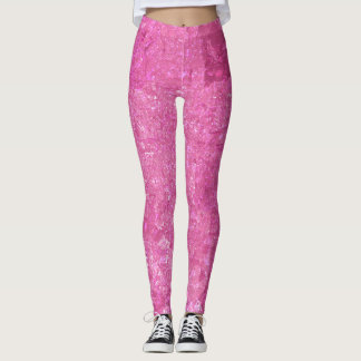 Bright Rosa Abstrakt Mosaic Gloss Leggings
