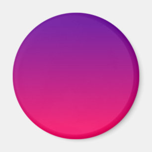 Bright Rosa and Lila Ombre Magnet