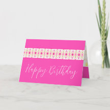 Bright Rosa Blommigt