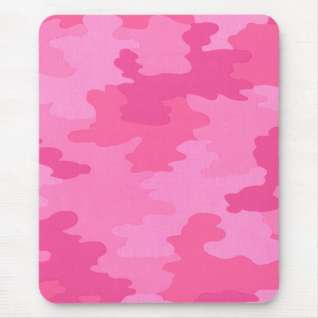 Bright Rosa Camouflage Mouse Pad Musmatta (Framsidan)