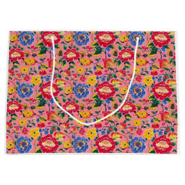 Bright Rosa Chinoiserie Blommigt