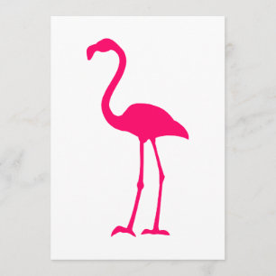 Bright Rosa Flamingo Inbjudningar