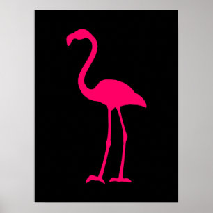 Bright Rosa Flamingo Poster