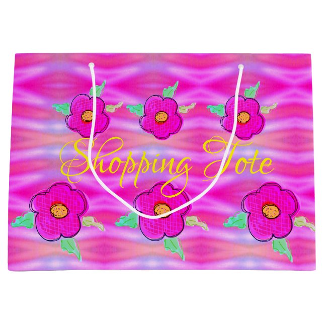 Bright Rosa Flowered Shopping (Framsidan)