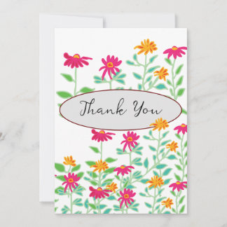 Bright Rosa Flowers - tackkort Tack Kort