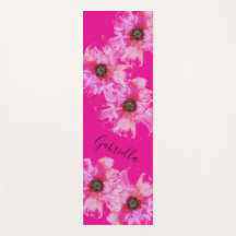 Bright Rosa Flowers with Namn