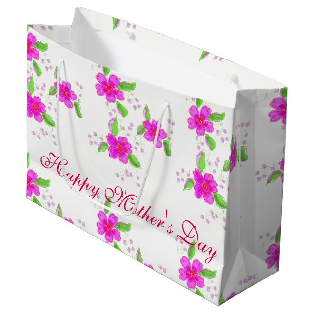 Bright Rosa Flowved (Framsidan Vinklad)