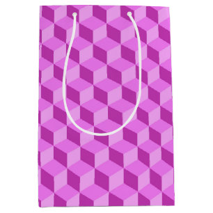 BRIGHT ROSA GEOMETRIC CUBE MÖNSTER