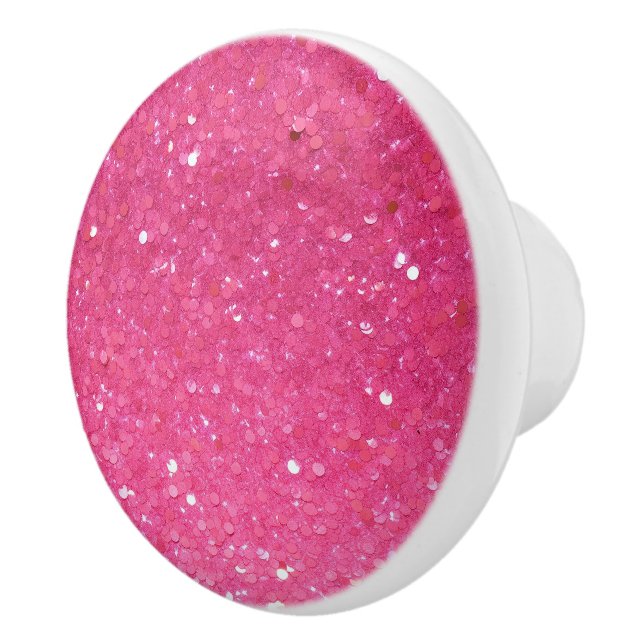 Bright Rosa Glitter Knopp (Höger)