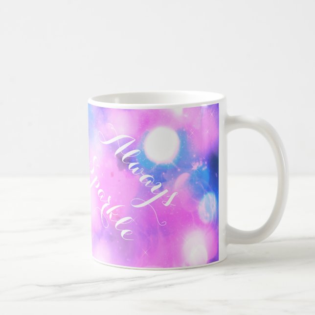 Bright rosa gnistror alltid inspirerande mugg (Höger)