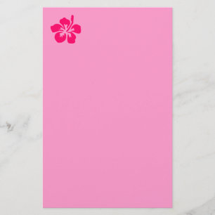 Bright Rosa Hibiscus Brevpapper