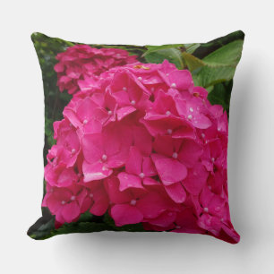 Bright Rosa Hydrangea Dekorativ kudde