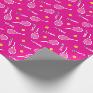 Bright rosa I kärlek tennis, Wrapping Presentpapper
