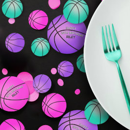 Bright Rosa Lila Basketball Grattis på födelsedage