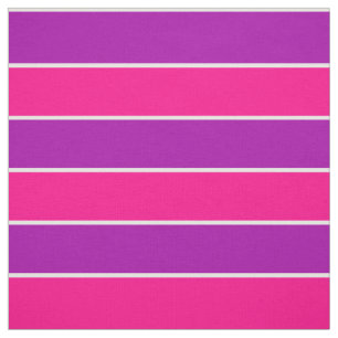 Bright Rosa Lila Wide Rand Stripe Mönster Tyg
