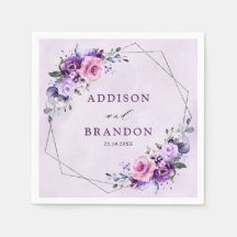 Bright Rosa Lilac Lila Shades Flowers Bröllop