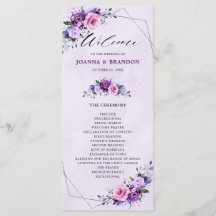 Bright Rosa Lilac Lila Shades Flowers Bröllop