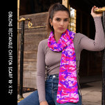 Bright Rosa och Blue Camouflage Chiffon<br><div class="desc">Bright Rosa och Blue Camouflage Chiffon Scarf. Roligt för varje videokamera älskare. Anpassa mallen med bilden och redigera den som du vill.</div>
